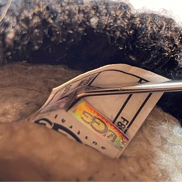 Ugg Gael black Suede Wedge Clogs Slip On Shearling Lined Size US 8 - Picture 10 of 10